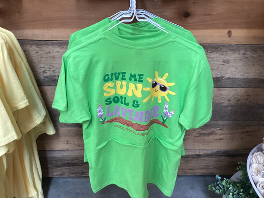 "Give me Sun, Soil, & Lavender" YOUTH T-shirt