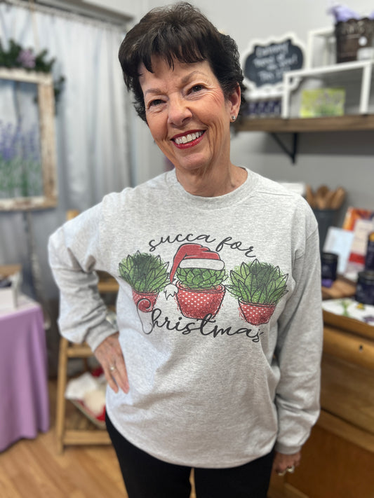 CLEARANCE - "Succa" for Christmas LS T-shirt