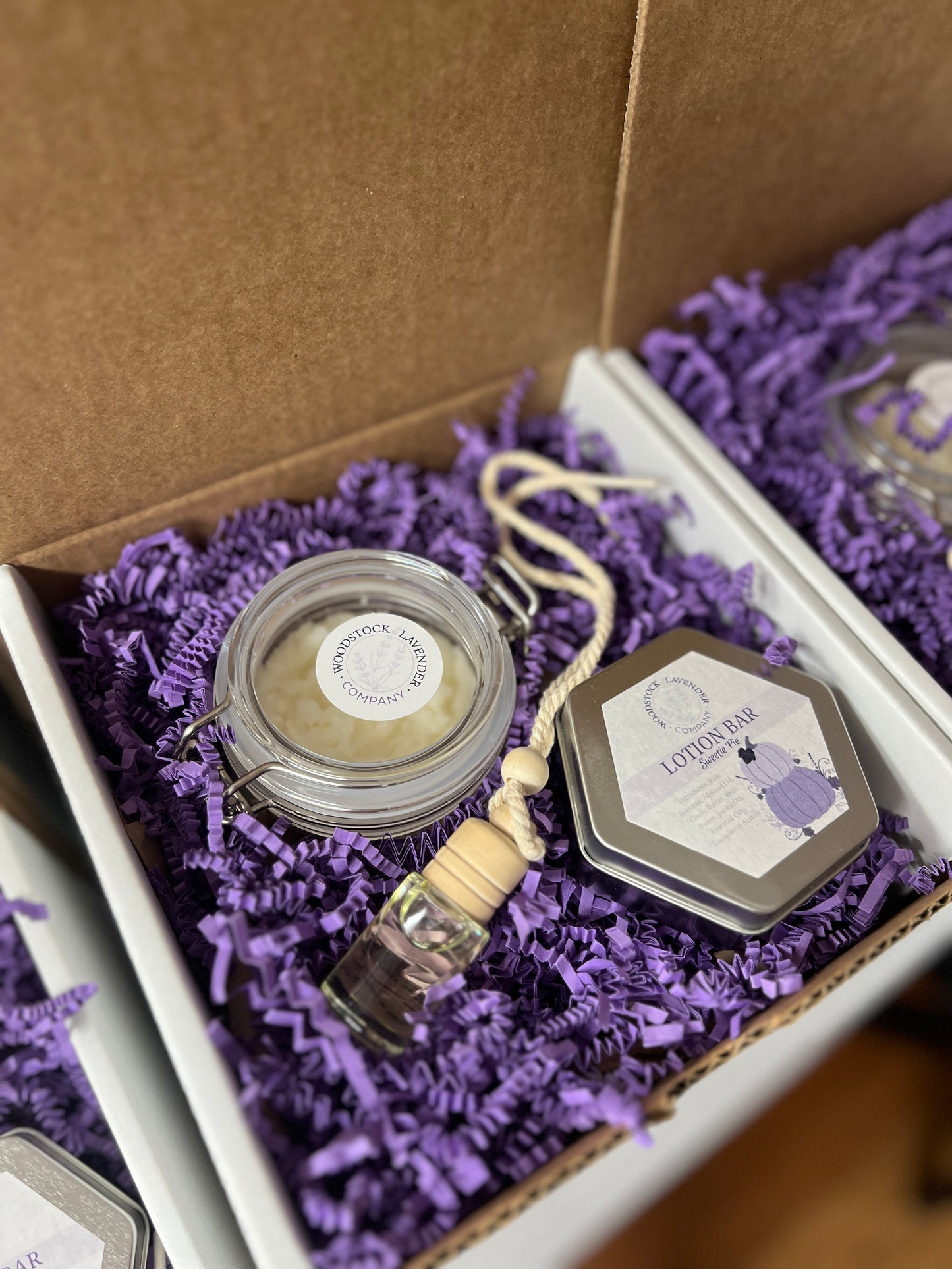 Another subscription box of ours, including a lotion bar and lavender oil