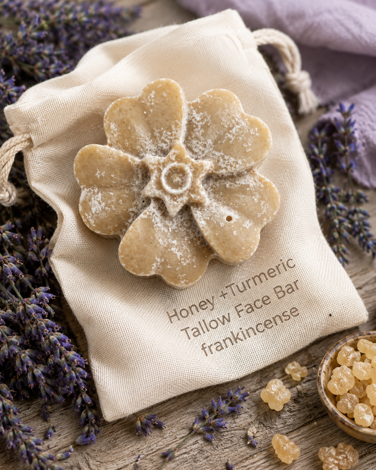 Honey Turmeric Tallow Face Bar Soap